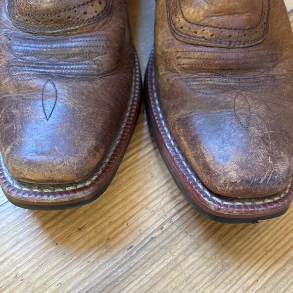 Ariat Hertiage Roughstock western brown‎ leather mens cowboy boots SIZE 9D main image 4